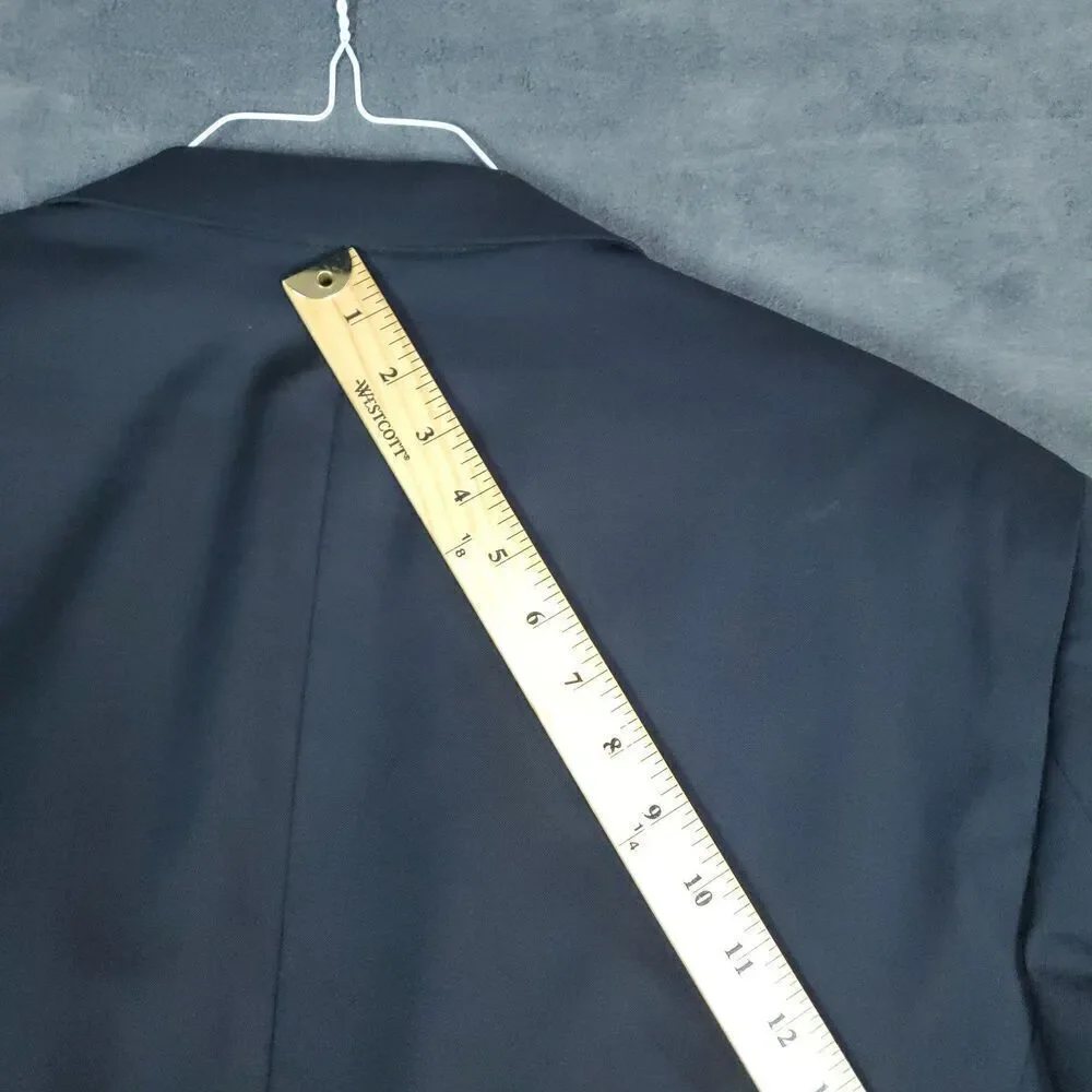 JOE Joseph Abboud Wool Black Dual Vent Blazer Sport Jacket 46R Wool - Picture 12 of 15